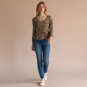 Leopard Print Women's Top